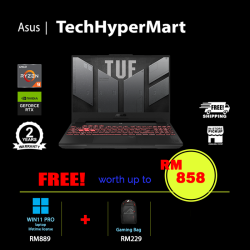 Asus TUF Gaming A15 FA507U-ILP025W-24-W11P 15.6" Laptop/ Notebook (Ryzen 9 8945H, 24GB, 1TB, NV RTX4070, W11P, 144Hz)