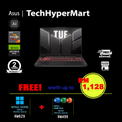 Asus TUF A16 FA607N-UQRL788WS-16-W11 16" Laptop/ Notebook (Ryzen 7 170, 16GB, 512GB, NV RTX4050, W11H, Off Home 2024 + Off 365 Basic, 144Hz, AI)