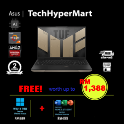Asus TUF Gaming A16 Advantage Edition FA617N-SRRL105W-32-W11P 16" Laptop/ Notebook (Ryzen 7 7435HS, 32GB, 512GB, AMD Radeon, W11P, 144Hz, AI Chip)