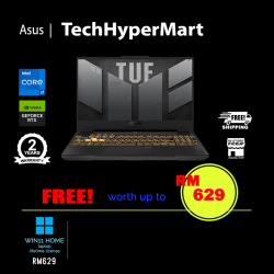 Asus TUF Gaming F15 FX507V-IHQ118W 15.6" Laptop/ Notebook (i7-13620H, 16GB, 1TB, NV RTX4070, W11H, 165Hz)