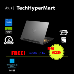 Asus TUF Gaming F15 FX507Z-U4LP052W 15.6" Laptop/ Notebook (i7-12700H, 8GB, 512GB, NV RTX4050, W11H, 144Hz)