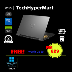 Asus TUF Gaming F16 FX607V-JRL055W 16" Laptop/ Notebook (Core 5 210H, 16GB, 512GB, NV RTX3050, W11H, 144Hz, AI Chip)