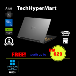 Asus TUF Gaming F16 FX607V-URL009W 16" Laptop/ Notebook (Core 5 210H, 16GB, 512GB, NV RTX4050, W11H, 144Hz, AI Chip)