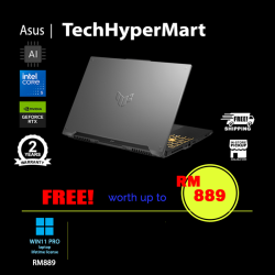 Asus TUF Gaming F16 FX607V-URL009W-24-W11P 16" Laptop/ Notebook (Core 5 210H, 24GB, 512GB, NV RTX4050, W11P, 144Hz, AI Chip)