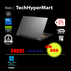 Asus TUF Gaming F16 FX607V-URL009W-1-W11P-EPP 16" Laptop/ Notebook (Core 5 210H, 16GB, 1TB, NV RTX4050, W11P, 144Hz, AI Chip)