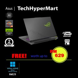 Asus ROG Strix G16 G614F-RS5119W 16" Laptop/ Notebook (Ryzen 9 9955HX3D, 32GB, 1TB, NV RTX5070Ti, W11H, 240Hz, AI Chip)