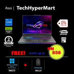 Asus ROG Strix G16 G614J-UN3447W-2-W11P-EPP 16" Laptop/ Notebook (i7-13650HX, 16GB, 2TB, NV RTX4050, W11P, 165Hz)