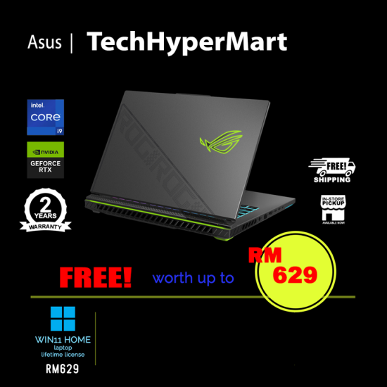 Asus ROG Strix G16 G614J-VRN3122W 16" Laptop/ Notebook (i9-14900HX, 32GB, 1TB, NV RTX4060, W11H, 165Hz) Asus ROG Strix G16 G614J-VRN3122W 16" Laptop/ Notebook (i9-14900HX, 32GB, 1TB, NV RTX4060, W11H, 165Hz)