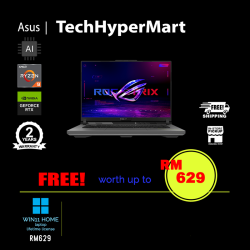 Asus ROG Strix G16 G614P-MTS088W-32-W11 16" Laptop/ Notebook (Ryzen 9 8940HX, 32GB, 1TB, NV RTX5060, W11H, 300Hz, AI)