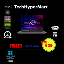 Asus ROG Strix G16 G614P-MTS088WP-24-W11 16" Laptop/ Notebook (Ryzen 9 8940HX, 24GB, 1TB, NV RTX5060, W11H, 300Hz, AI)