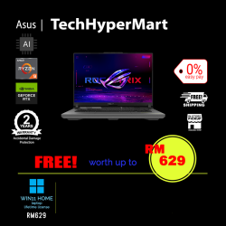 Asus ROG Strix G16 G614P-MTS088WP-2-W11-EPP 16" Laptop/ Notebook (Ryzen 9 8940HX, 16GB, 2TB, NV RTX5060, W11H, 300Hz, AI)