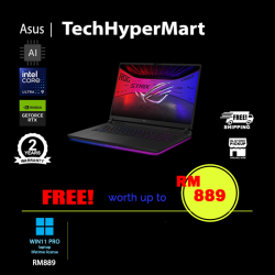 Asus ROG Strix SCAR G835L-XGTQ284WP-W11P 18" Laptop/ Notebook (Ultra 9 290HX Plus, 64GB, 2TB, NV RTX5090, W11P, 240Hz, AI)