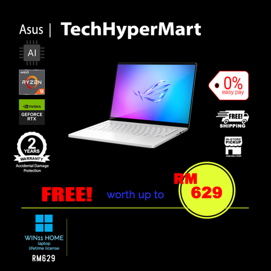 Asus ROG Zephyrus G14 GA403G-MSY018W-2-W11-EPP 14" Laptop/ Notebook (Ryzen AI 9 465, 16GB, 2TB, NV RTX5060, W11H, 120Hz, AI)