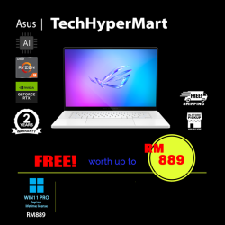 Asus ROG Zephyrus G16 GA605W-VQR037W-W11P 16" Laptop/ Notebook (Ryzen AI 9 HX 370, 32GB, 1TB, NV RTX4060, W11P, 240Hz, AI Chip)