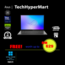Asus ROG Zephyrus G16 GU606A-RTB128WP 16" Laptop/ Notebook (Ultra 9 386H, 64GB, 2TB, NV RTX5070Ti, W11H, 240Hz, AI)