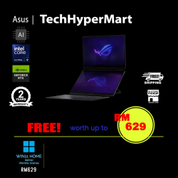 Asus ROG Zephyrus Duo GX651A-XSR222W 16" Laptop/ Notebook (Ultra 9 386H, 64GB, 2TB, NV RTX5090, W11H, 120Hz, AI)