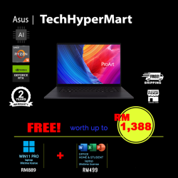Asus ProArt P16 H7606W-PSR274WS-W11P 16" Laptop/ Notebook (Ryzen AI 9 HX 370, 32GB, 2TB, NV RTX5070, W11P, Off Home 2024 + Off 365 Basic, Touch, AI)