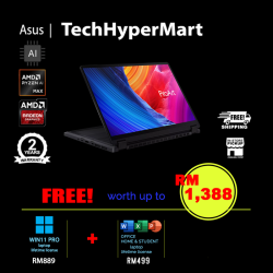 Asus ProArt HN7306E-ALX066WS-W11P 13.3" Laptop/ Notebook (Ryzen AI MAX+ 395, 64GB, 1TB, AMD Radeon, W11P, Off Home 2024 + Off 365 Basic, Touchscreen, AI Chip)