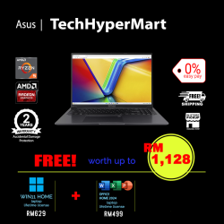 Asus Vivobook M1605N-AQMB150WS-1-W11-EPP 16" Laptop/ Notebook (Ryzen 5 150, 16GB, 1TB, AMD Radeon, W11H, Off Home 2024 + Off 365 Basic)
