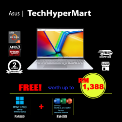 Asus Vivobook M1605Y-AMB810WSM-24-W11P 16" Laptop/ Notebook (Ryzen 5 7430U, 24GB, 512GB, AMD Radeon, W11P, Off H&S + Off 365 Basic)