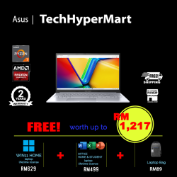 Asus Vivobook 15X M3504Y-ABQ179WS-16-W11 15.6" Laptop/ Notebook (Ryzen 7 7730U, 16GB, 1TB, AMD Radeon, W11H, Off H&S)