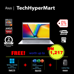 Asus Vivobook 15X M3504Y-ABQ179WS-16-2-W11-EPP 15.6" Laptop/ Notebook (Ryzen 7 7730U, 16GB, 2TB, AMD Radeon, W11H, Off H&S)