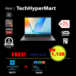 Asus Vivobook S M3607H-ASH320WS-1-W11-EPP 16" Laptop/ Notebook (Ryzen 5 220, 16GB, 1TB, AMD Radeon, W11H, Off Home 2024 + Off 365 Basic, AI)