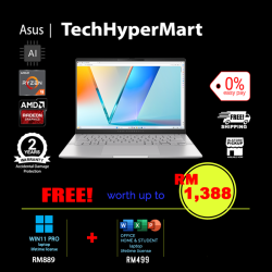 Asus Vivobook S 14 M5406W-AQD088WSM-1-W11P-EPP 14" Laptop/ Notebook (Ryzen AI 9 365, 24GB, 1TB, AMD Radeon, W11P, Off H&S, AI Chip)