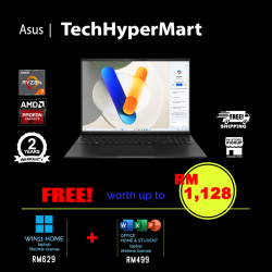 Asus Vivobook S16 M5606U-AMX068WS 16" Laptop/ Notebook (Ryzen 7 8845HS, 16GB, 512GB, AMD Radeon, W11H, Off H&S)