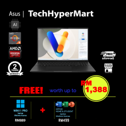 Asus Vivobook S 16 M5606W-AMX077WSM-W11P 16" Laptop/ Notebook (Ryzen AI 9 365, 24GB, 512GB, AMD Radeon, W11P, Off H&S, AI Chip)