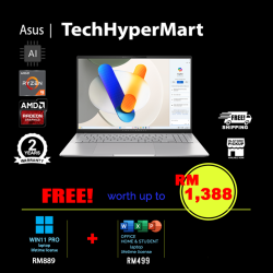 Asus Vivobook S 16 M5606W-AMX078WSM-W11P 16" Laptop/ Notebook (Ryzen AI 9 365, 24GB, 512GB, AMD Radeon, W11P, Off H&S, AI Chip)