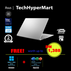 Asus Vivobook S14 S3407C-ASF746WS-W11P 14" Laptop/ Notebook (Ultra 7 255H, 16GB, 512GB, Intel, W11P, Off Home 2024 + Off 365 Basic, AI)