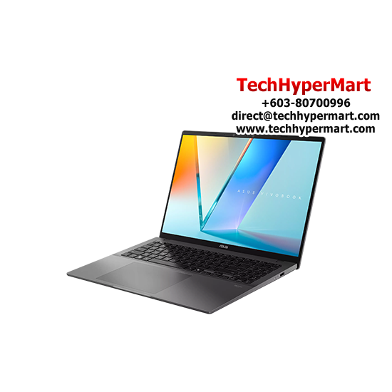 Asus Vivobook S16 S3607Q-ASH077WS 16" Laptop/ Notebook (Snapdragon X, 16GB, 512GB, Qualcomm Adreno, W11H, Off Home 2024 + Off 365 Basic, AI)