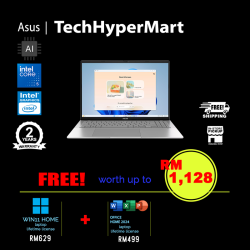 Asus Vivobook S16 S3607V-ARP181WS-24-W11 16" Laptop/ Notebook (Core 5 210H, 24GB, 512GB, Intel, W11H, Off Home 2024 + Off 365 Basic, AI)