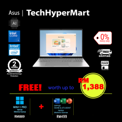Asus Vivobook S16 S3607V-ARP181WS-1-W11P-EPP 16" Laptop/ Notebook (Core 5 210H, 16GB, 1TB, Intel, W11P, Off Home 2024 + Off 365 Basic, AI)