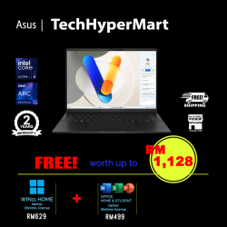 Asus Vivobook S5406M-AQD126WSM 14" Laptop/ Notebook (Ultra 5 125H, 16GB, 512GB, Intel Arc, W11H, Off H&S + Off 365 Basic)