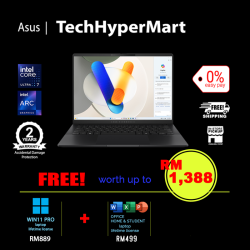 Asus Vivobook S5406M-AQD226WSM-1-W11P-EPP 14" Laptop/ Notebook (Ultra 7 155H, 16GB, 1TB, Intel Arc, W11P, Off H&S + Off 365 Basic)