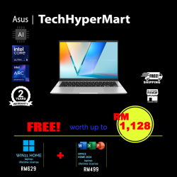Asus Vivobook S S5406S-ALSF322WSP 14" Laptop/ Notebook (Ultra 5 226V, 16GB, 512GB, Intel Arc, W11H, Off Home 2024 + Off 365 Basic, AI)