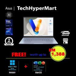 Asus Vivobook S5406S-AQD238WS-W11P 14" Laptop/ Notebook (Ultra 7 258V, 32GB, 1TB, Intel Arc, W11P, Off Home 2024 + Off 365 Basic, AI Chip)