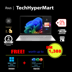 Asus Vivobook S 15 S5507Q-ADA098WSM-2-W11P-EPP 15.6" Laptop/ Notebook (Snapdragon X Elite X1E 78 100, 32GB, 2TB, Qualcomm Adreno, W11P, Off H&S, AI Chip)