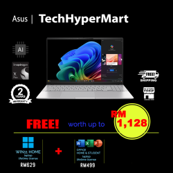 Asus Vivobook S 15 S5507Q-AMA088WSM 15.6" Laptop/ Notebook (Snapdragon X Plus X1P 42 100, 16GB, 512GB, Qualcomm Adreno, W11H, Off H&S + Off 365 Basic, AI Chip)
