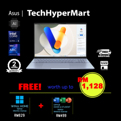 Asus Vivobook S5606M-AMX176WSM 16" Laptop/ Notebook (Ultra 5 125H, 16GB, 512GB, Intel Arc, W11H, Off H&S, AI Chip)