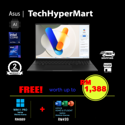 Asus Vivobook S5606M-AMX178WSM-W11P 16" Laptop/ Notebook (Ultra 5 125H, 16GB, 512GB, Intel Arc, W11P, Off H&S, AI Chip)