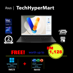 Asus Vivobook S5606M-AMX278WSM 16" Laptop/ Notebook (Ultra 7 155H, 16GB, 512GB, Intel Arc, W11H, Off H&S + Off 365 Basic)