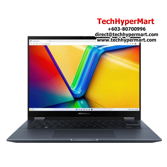 Asus VivoBook S 14 Flip TN3402Y-AKN216WS-1-W11-EPP 14" Laptop/ Notebook (Ryzen 7 7730U, 16GB, 1TB, AMD Radeon, W11H, Off H&S, Touchscreen)