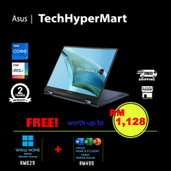 Asus Zenbook Flip UP5302Z-ALX192WS 13.3" Laptop/ Notebook (i7-1260P, 16GB, 1TB, Intel Iris Xe, W11H, Off H&S, Touchscreen)