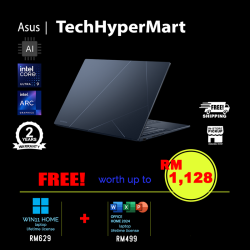 Asus Zenbook UX3405C-APZ348WS 14" Laptop/ Notebook (Ultra 9 285H, 32GB, 1TB, Intel Arc, W11H, Off Home 2024 + Off 365 Basic, Touchscreen, AI Chip)