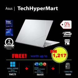 Asus Zenbook UX3405M-APP145WS-2-W11-EPP 14" Laptop/ Notebook (Ultra 7-155H, 32GB, 2TB, Intel Arc, W11H, Off H&S)