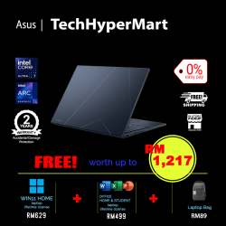 Asus Zenbook UX3405M-APP146WS-2-W11-EPP 14" Laptop/ Notebook (Ultra 7-155H, 32GB, 2TB, Intel Arc, W11H, Off H&S)
