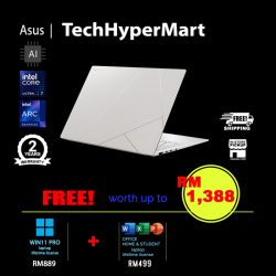 Asus Zenbook S 14 UX5406S-APV209WMS-W11P 14" Laptop/ Notebook (Ultra 7 258V, 32GB, 1TB, Intel Arc, W11P, Off Home 2024 + Off 365 Basic, AI Chip)